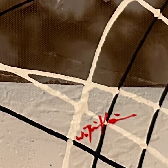 Abstract Painting on Canvas - 20” W x 15.5” L  
Neutral colors blues and browns - Picture 2 of 4